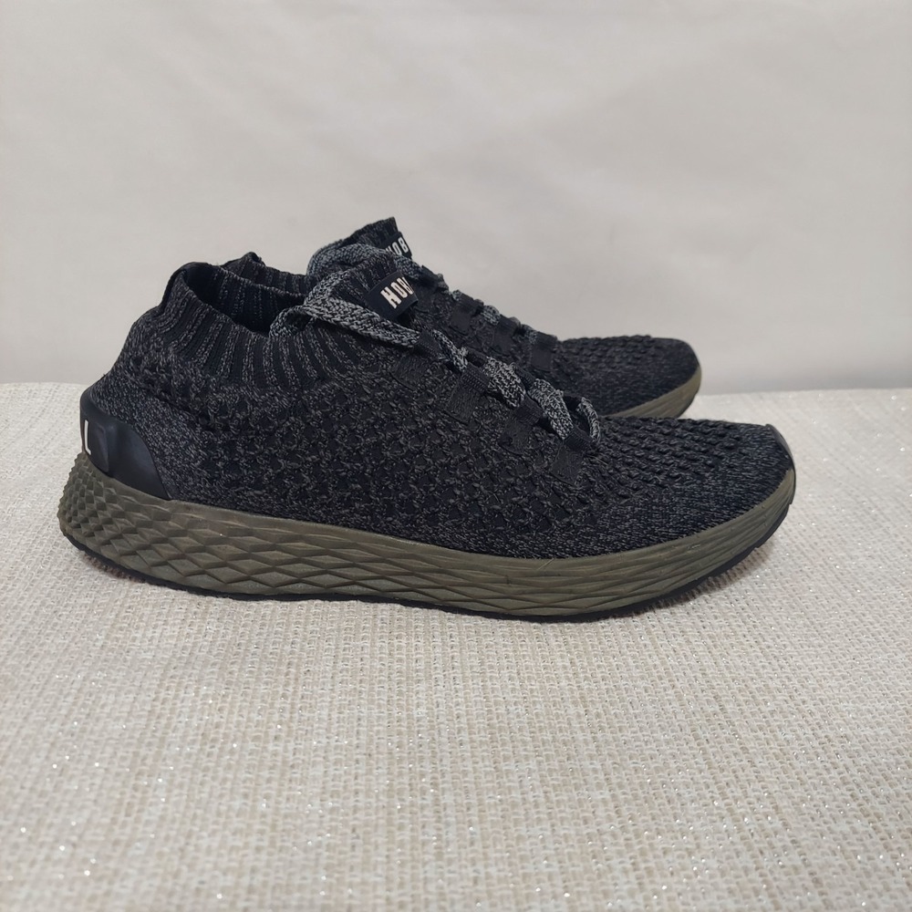 NOBULL Knit Trainers Womens 9.5/Men 8 Black Olive Green Athletic Shoes